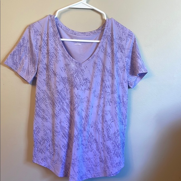 Tops - Purple Patterned Women's Top (Bin L)